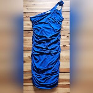 Sweet Storm One Shoulder Ruched Dress - Size Small